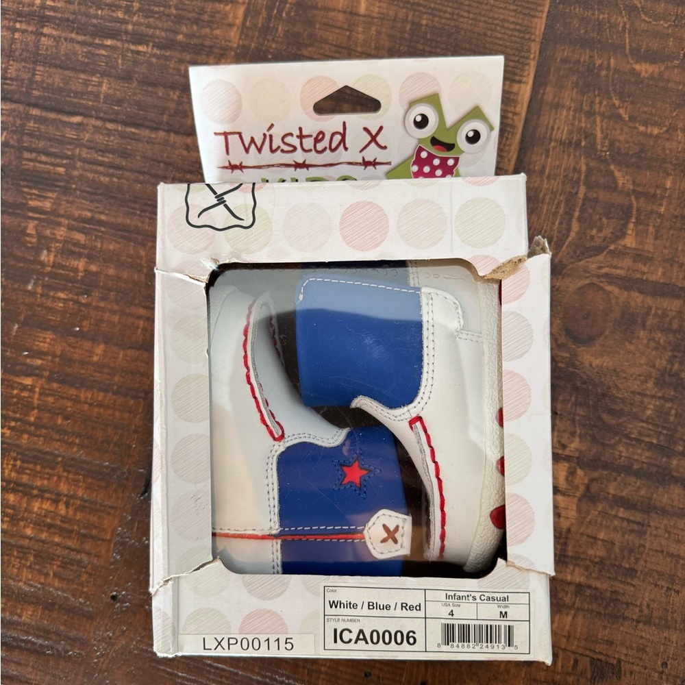 NEW! Twisted X Infant Casual Sneakers - White, Blue, Red